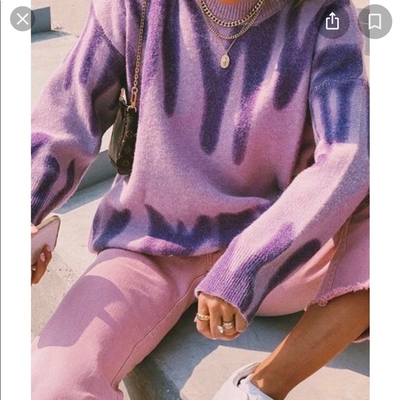 Verge Girl Sweaters - Along the Sidewalk Knit NWT - Lilac Verge Girl